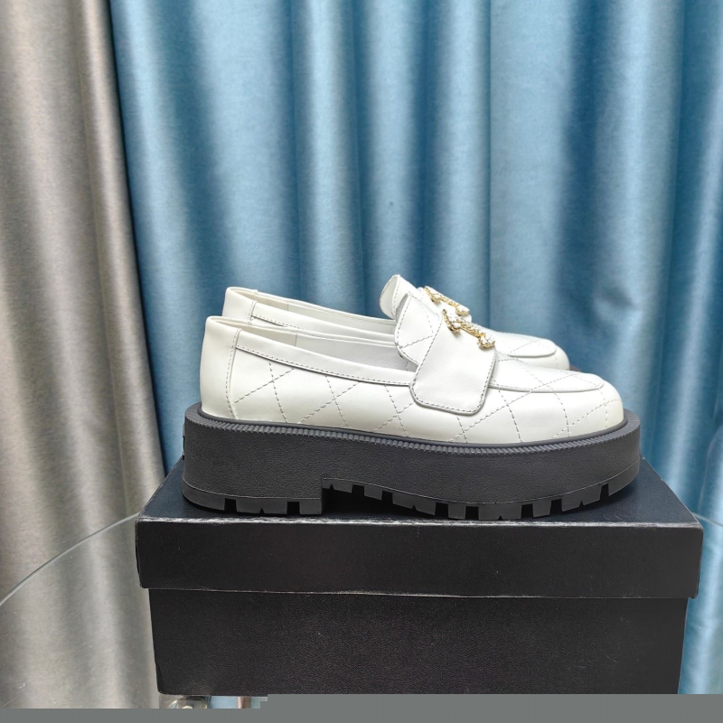 Ch*el leather shoes